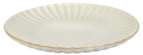 HOME DECO FACTORY, KA0407, Assiette de présentation élégante et Polyvalente, idéale pour Toutes Les Occasions, diamètre 32 cm, Couleur Beige Parfaite pour sublimer Vos Plats
