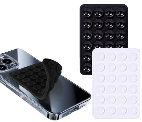 Frogetu 2 Ventosa per Cellulare,Ventose per Telefono,Ventosa Cellulare Silicone,Ventose Antiscivolo,Ventosa per Telefono,Selfie,Video,Hands-Free