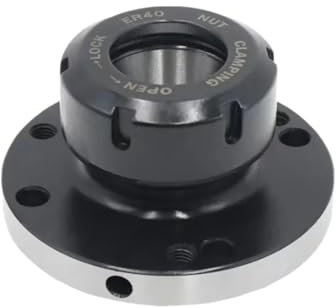 FUYUMIC 1 stücke drehmaschine Chuck ER16 ER25 ER32 ER40 ER50 100mm 80mm spindel Flansch Vier Achsen patrone Collet leuchte for CNC Werkzeuge zubehör(ER32-D100 (3Hole))
