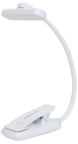 Bsdgeclogy 24 Led Rechargeable Book Light For Reading In Bed-Eye Caring 3 Color Temperatures,80 Hrs Runtime Lightweight Clip-On Lamp, Perfect For Kids, Book Lovers, And Student Gifts (White, Rotating)