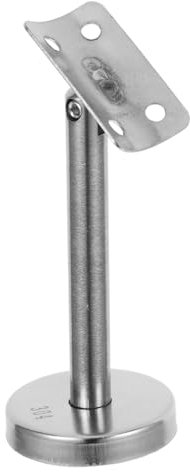 BAZEITFLOW Supporto Per Corrimano Acciaio Inox Staffa Da Muro Per Scale Residenziali e Commerciali Design Elegante e Facile Installazione Accessori Inclusi Resistente e Versatile