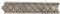 Listel Décoratif en Travertin Naturel, Motif Diamant, 6 x 30,5 cm, Blanc Ivoire, Pour Mur Intérieur/Extérieur
