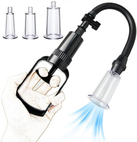 Set di 3 Pompe Manuali per Capezzoli – Stimolazione Intensa e Ingrossamento – Giocattolo Erotico per Donne e Coppie