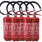 Set da 5 Estintore Polvere 6 KG - ANNO: 2025 + MANUALE USO E MANUTENZIONE - CERTIFICATO E OMOLOGATO A NORMA DI LEGGE + STAFFA E CARTELLO - Soluzione Sicurezza Antincendio Professionale