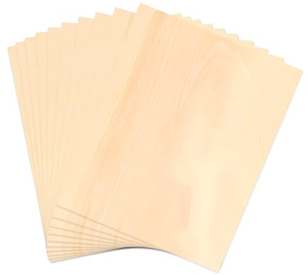10 pcs Basswood Sheets,420 x 300 x 3mm Craft Plywood Sheets,Square Unfinished Unpainted Basswood Wooden Sheets for Crafts, Hobby, Model Making, Wood Burning