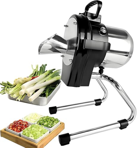 Robot Culinaire Professionnel, Coupe-Légumes électrique Multifonction Pour La Cuisine, Robot Culinaire Et Hachoir, épaisseur Réglable, Pour Poivrons, Coriandre, Poireaux, Oignons,110LK