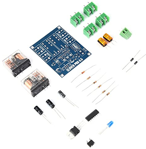 Mumusuki Speaker Protection Board Module Kit UPC1237 Circuit with Power-On Delay DC Monitoring 12-24V Relay Voltage Regulator for HiFi Audio Amplifier