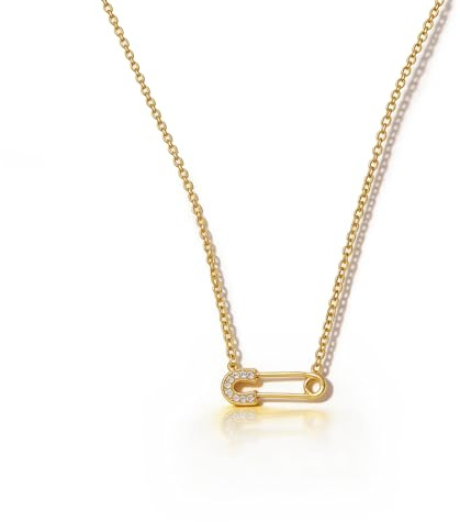 HANLI 14K Gold Vergoldet Halsketten Damen Zarte Horn Davidstern Schmetterling Sonne Lotus Volleyball Baseball Cowboystiefel Anhänger Kette mit für Frauen Mädchen Wasserfeste Hautverträglich Schmuck