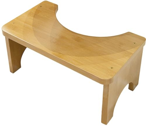 Zestivra Marchepied pour Toilettes - Tabouret de Toilette en Bois - Marchepied WC pour Personnes Âgées - pour Les Adultes Les Personnes Âgées Les la Maison la Salle de Bain la Douche Le Camping Le