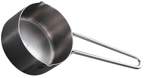Veemoon Misurino in Acciaio Resistente Tazza con Manico Ergonomico per Caffè Spezie e Latte in Polvere Cucchiaio Dosatore Versatile per Cucina e Viaggio