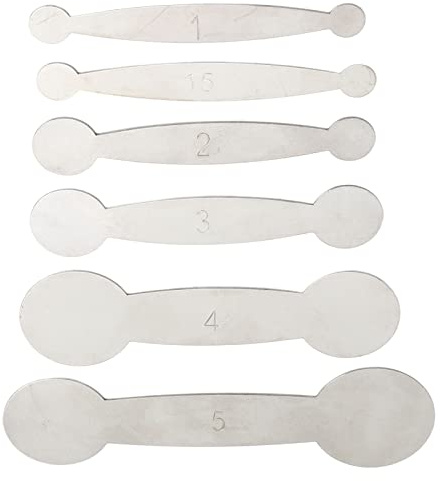 SEAFRONT 6-teiliges Klarinetten-Nivellierringe, Metall-Pad-Reparatur-Werkzeug-Set für die Wartung von Holzblasinstrumenten