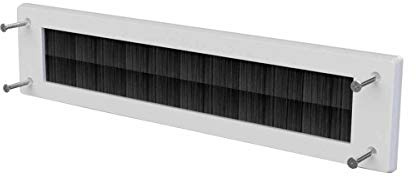 STORMGUARD White Letterbox Cover Draught Excluder with Brush