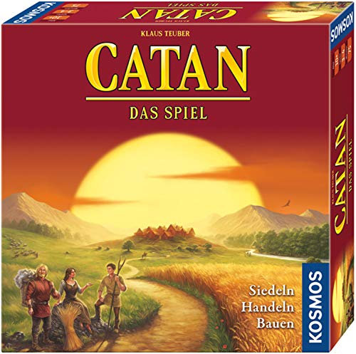 KOSMOS 693602 Catan - Das Spiel, Basisspiel Siedler von Catan, Strategiespiel für 3-4 Personen ab 10 Jahren, Brettspiel-Klassiker, Familienspiel, Gesellschaftsspiel