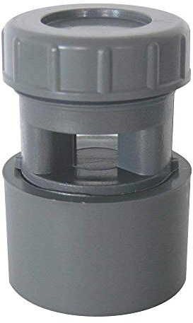 Klapp-Druckregler/Membranbelüfter, PVC 32/40/50 mm.