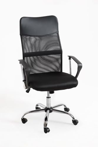 Regalos Miguel - Silla de Oficina Negra Bakus - Máxima Ergonomía - Ideal para Escritorio y Gaming