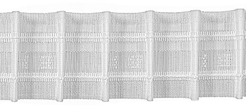 Ruther & Einenkel 12100/50 Bleistiftfalte 50 mm, 250%, weiß/Aufmachung 10 m