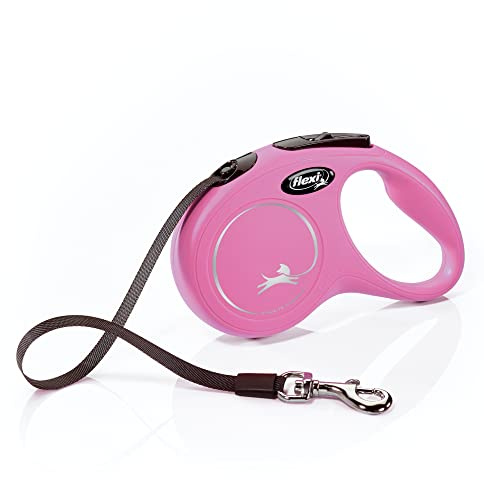 Flexi Klassische einziehbare Hundeleine, 4,88 m, klein, Pink