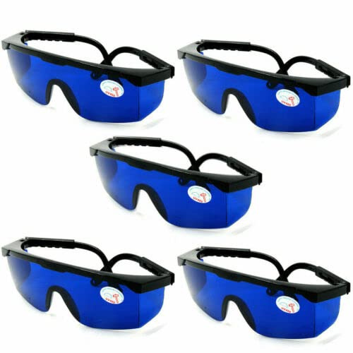 Sourcingmap Lot de 5 lunettes de protection laser pour laser 635 nm 650 nm 660 nm Rouge