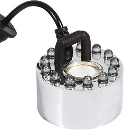 Joyzan Nebelmaschine, Ultraschall Verneblerchernebel-Hersteller Wasserzerstäuber Nebelerzeuger Zerstäuber Luftbefeuchter für Aquarium Wasser Brunnen Teich Gartenbau Landschaftliche[EU Plug Adapter]