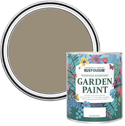 Rust-Oleum Light Brown Mould Resistant Garden Paint in Matt Finish - Café Luxe 750ml