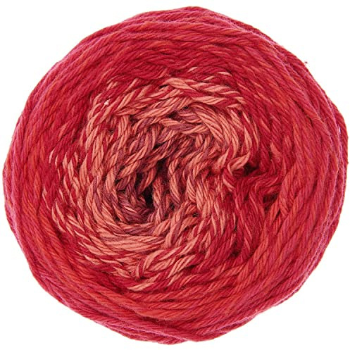 50g Ricorumi -Spin Spin - Farbe: 5 - Verlauf rot - feine Baumwolle zum Häkeln von Amigurumi-Figuren aus den neue Ricorumi-Heften
