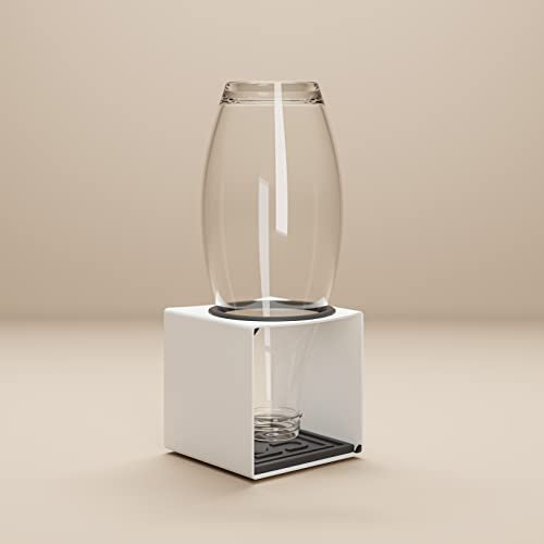 KJUB Flaschenhalter kompatibel für Flaschen von SodaStream, Aarke, AirUp UVM.| Zum Trocknen & zur Aufbewahrung von Glasflaschen & Edelstahlflaschen | Erweiterbar 1er 2er, 3er, 4er (Weiß)