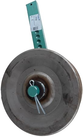 Ama Ruotino di Regolazione Profondità per Estirpatore - Diametro 250 mm e Boccola in Nylon per Agricoltura, Made in Italy