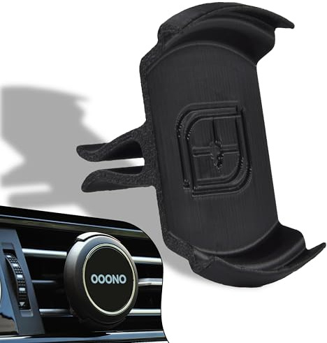 Lüftungsgitter Halterung passend für OOONO CO-Driver NO1 formstabil Clip Mount Lüftungsschlitz Lüftung schwarz Auto KFZ Zubehör Lüftung
