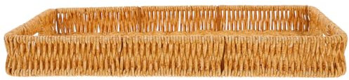 STOBAZA Panier à Fruits Rotin Tressé Multifonctionnel Avec Poignée Panier De Rangement Décoratif Pour Et Collations Pour Maison Bureau Et Restaurant