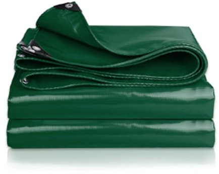 Schutzplane Abdeckfolie Poolplane Holzplane Plane mit Ösen Regenplane Gartenplane Allzweckplane LKW Plane, 0.5mm für Pool Gartenmöbel Trampolin Auto, Anpassbar blais (Color : Green, Size : 6x6m)