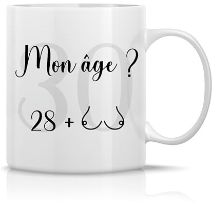 CREATIV'COLOR Mug Tasse Café Thé - Idée Cadeau Anniversaire 30 Ans - Homme Femme - Humour - Drôle - Rigolo - Pas Cher - Original