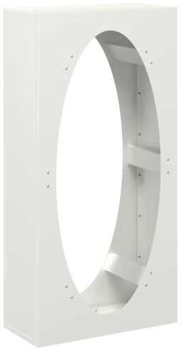 vidaXL Portant de Bois Chauffage Blanc 50x23x100 cm, Support à bûches de cheminée, Support à bûches, Support à bûches, Stockage de bûches d'intérieur
