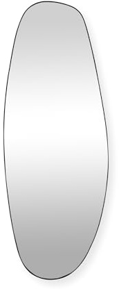 SensaHome Rafael Wandspiegel – Organischer Spiegel – Asymmetrisches Design – 160 x 60 cm – Schwarz