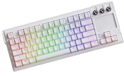 VlHpnpe Dispositivo di input LCD di base con display visivo e coperte di assorbimento del rumore per un ambiente concentrato Display personalizzabile Keyset maniglia