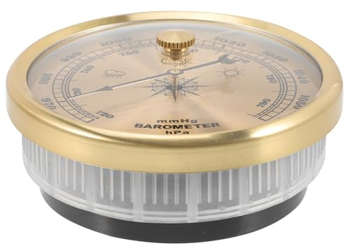 Milisten Wall-Mounted Aneroid Barometer High Precision Dial Barometer for Home Use Calibratable Traditional Weather Gauge