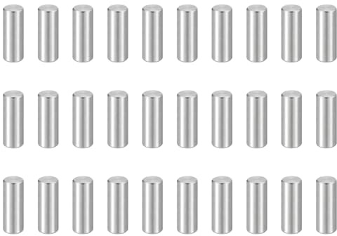 QUARKZMAN 50 Stück Dübel M6(6mm) x 16mm 304 Edelstahl Zylindrische Regalstützpins Stiftstangen Befestigungselemente Für Metallgeräte Holzmöbel DIY Installation Silber