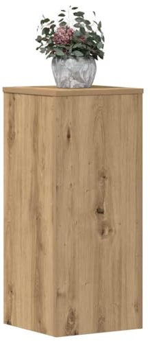 Frdhee Supporto per piante, accessori per piante, 2 pezzi, rovere artisano, 30 x 30 x 70 cm, materiale in legno, per interni ed esterni
