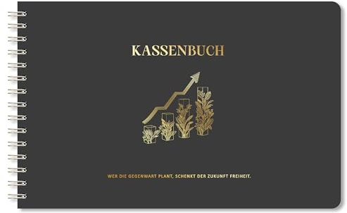 BIROYAL Kassenbuch A5, Übersichtlich & Logisch Strukturiert, Dunkelgrau