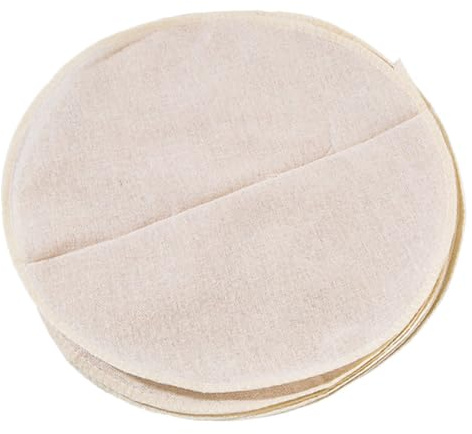 IMIKEYA Almohadillas para Vaporera 20 Piezas 32 Cm Redondas de Gasa de Algodón Puro Antiadherentes para Dim Sum y Bollos al Vapor, Paños Multiusos Resistentes al Calor para Cocina