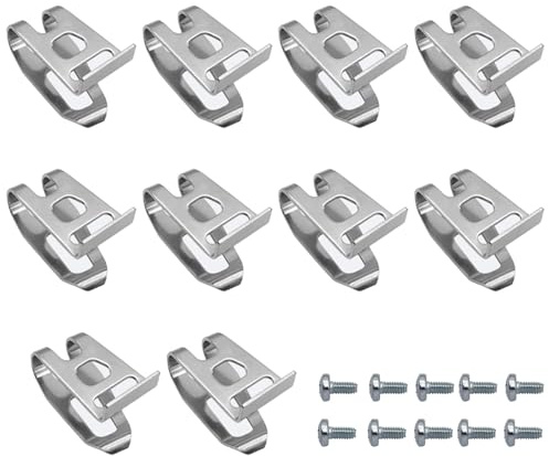 Zanthicia Accesorio para herramientas de 10 piezas Juego de 10 ganchos para cinturón para taladros impacto Clip gancho para cinturón repuesto Reemplazo metal