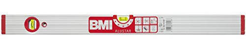 BMI 691080M Wasserwaage Alustar, Länge 80 cm, eloxiert, mit Magnet