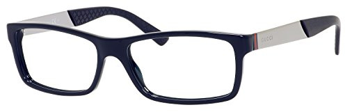 Gucci 1054 Web Blue / Ruthenium Kunststoffgestell Brillen, 55mm