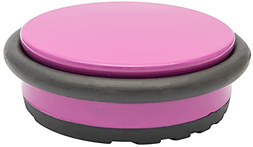 WAGNER Bodentürstopper BIG DISK COLOR PINK - Durchmesser Ø 98 x 30 mm, Industriestahl beschichtet, thermoplastischer Gummi, pink, 750 g - 15509301