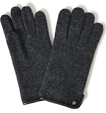 Roeckl Herren Klassischer Walkhandschuh Handschuhe, Schwarz (Anthracite 090), 9 EU