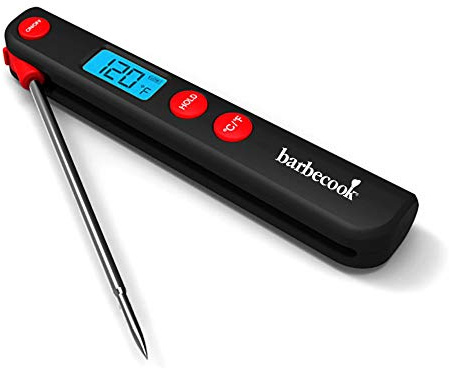 Barbecook Sonde thermique digitale de poche, 0 - 140 °C, Inox/Plastique Noir