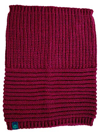 Buff Unisex Knitted Collar Gribling Schlauchschal, Red Plum, One Size