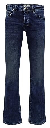 LTB Herren Jeans Tinman - Bootcut - Blau - Blue Lapis Wash W29-W48 Stretch, Größe:33W / 32L, Farbe:Blue Lapis Wash 3923