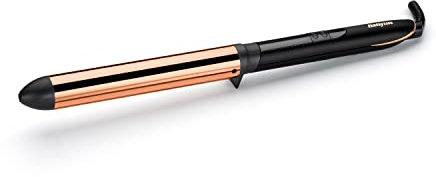 BaByliss Titanium Brilliance Waves Wand – 28mm Curling Wand for Soft Waves & Defined Curls, Professional Hair Curler with Titanium Coating, 6 Adjustable Heat Settings up to 210°C, Fast Heat-Up, 2356U