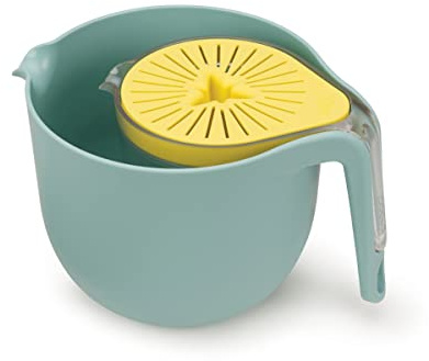 Joseph Joseph Nest Trio - Set da 3 Pezzi, Caraffa Alimentare, Caraffa Graduata, Spremiagrumi, 2.5 lt- Plastica, Multicolore