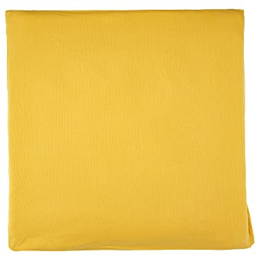 KraftKids Bezug für Wickeltischauflage Doppelkrepp Gelb Mustard breit 78 x tief 78 cm z. B. für MALM oder HEMNES Kommodenaufsatz von KraftKids